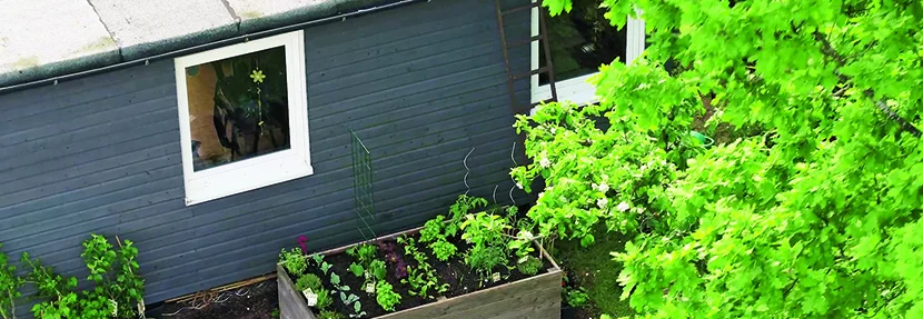 Hochbeet im Garten